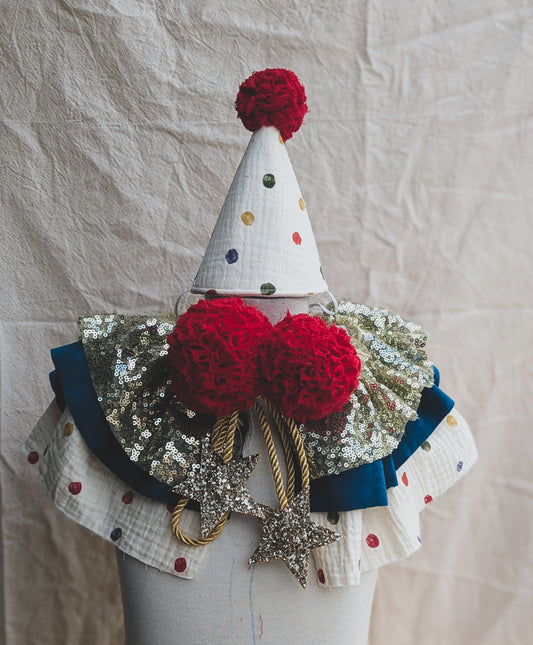 Vintage Circus Hat & Collar