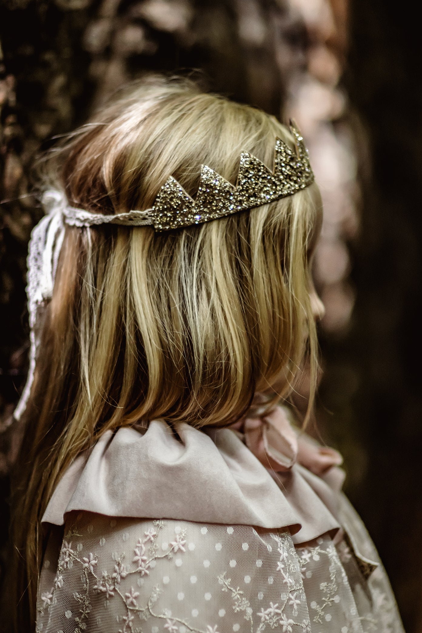 Gold Sparkle Crown & Wand