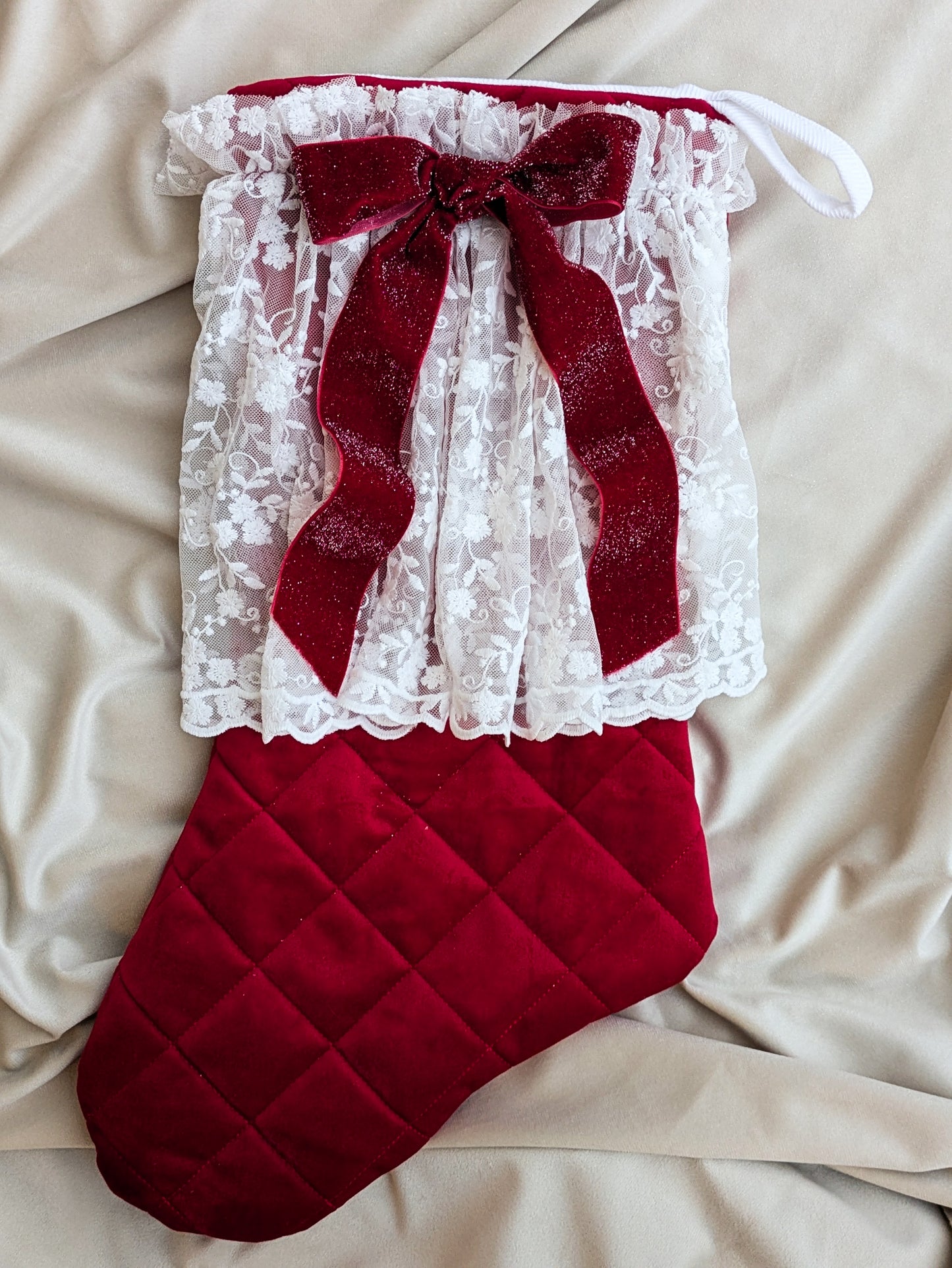 Red Velvet Christmas Stockings