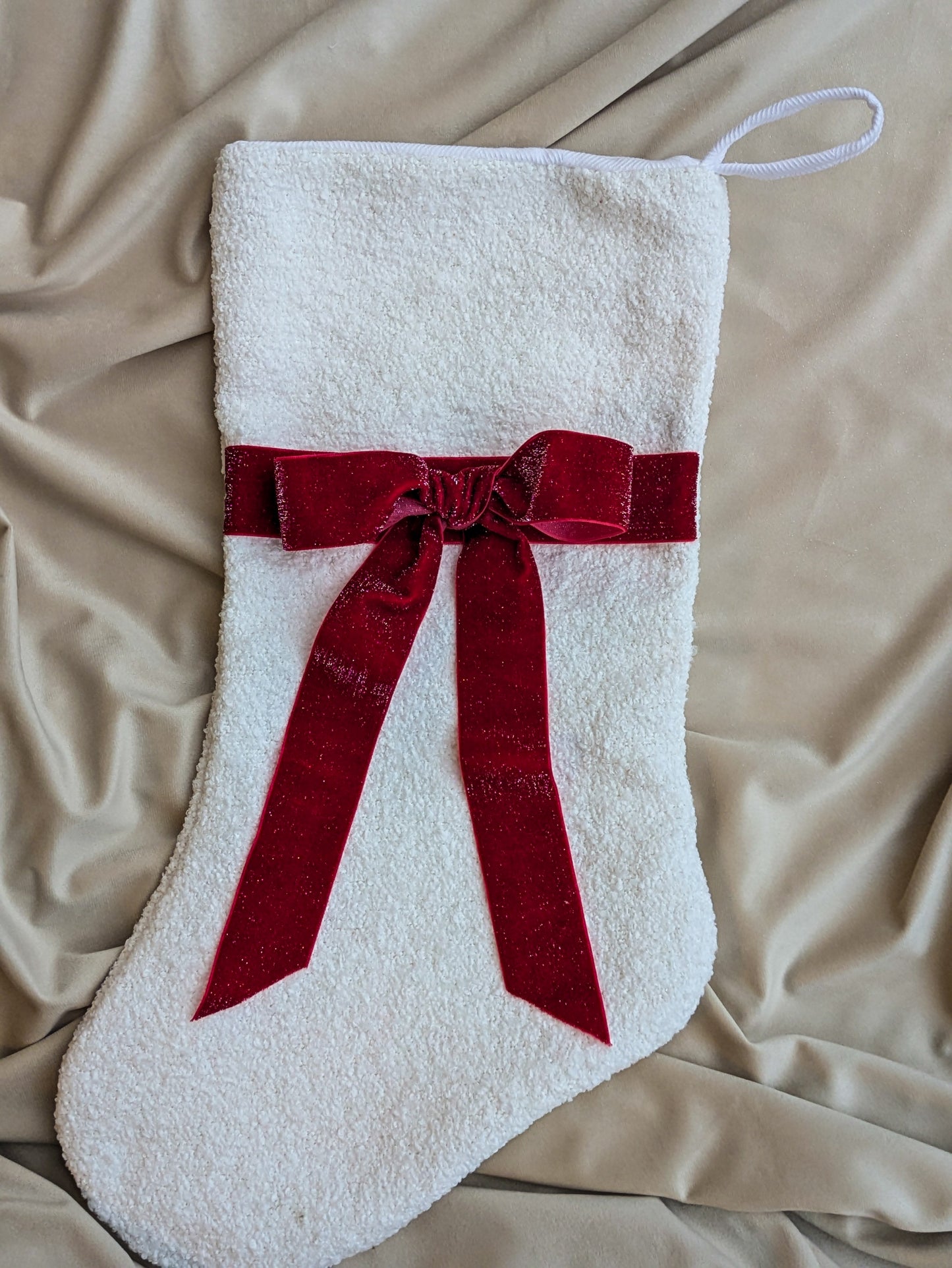 Ivory Christmas Stockings