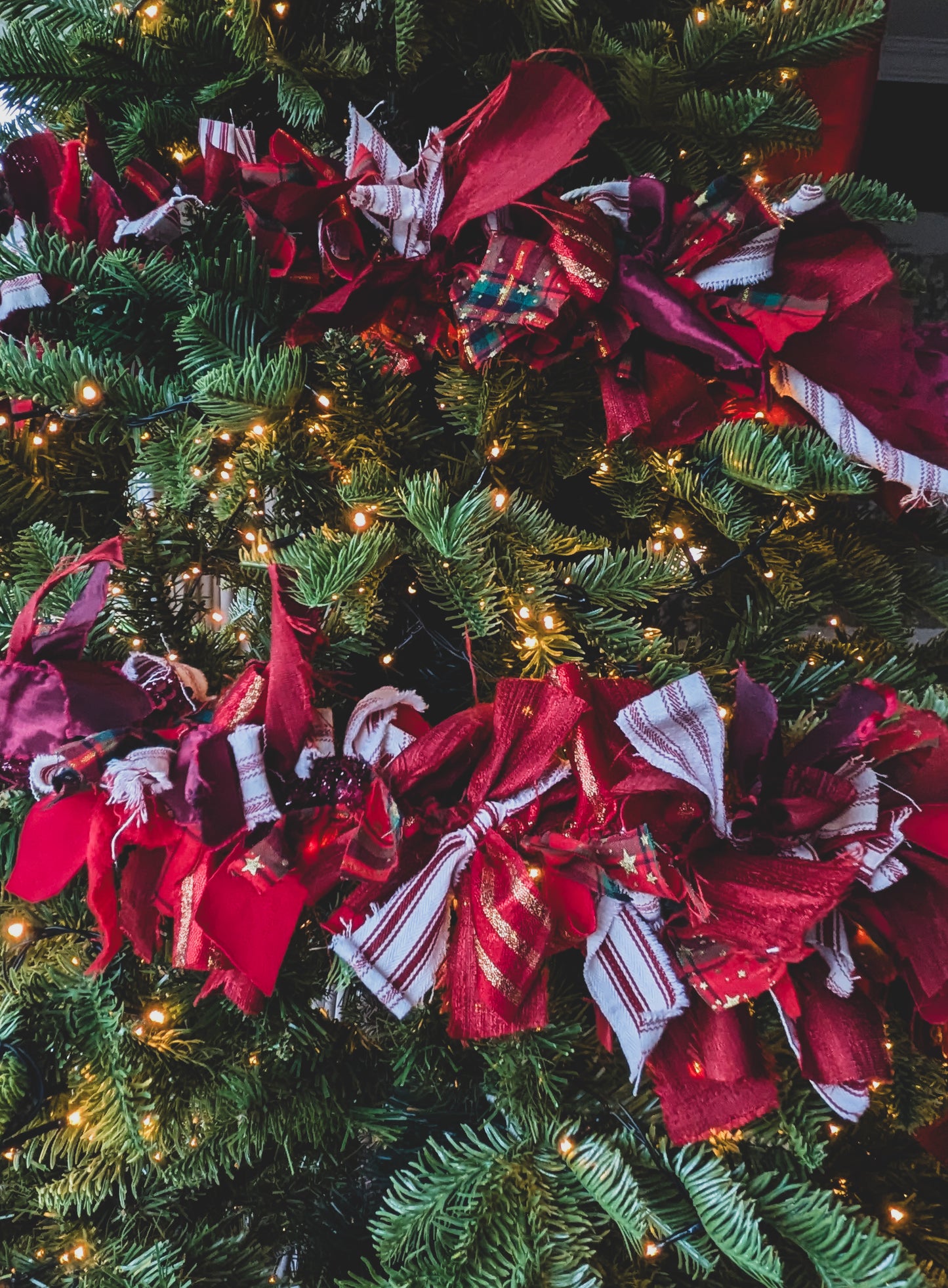 Fabric Tinsel Garland