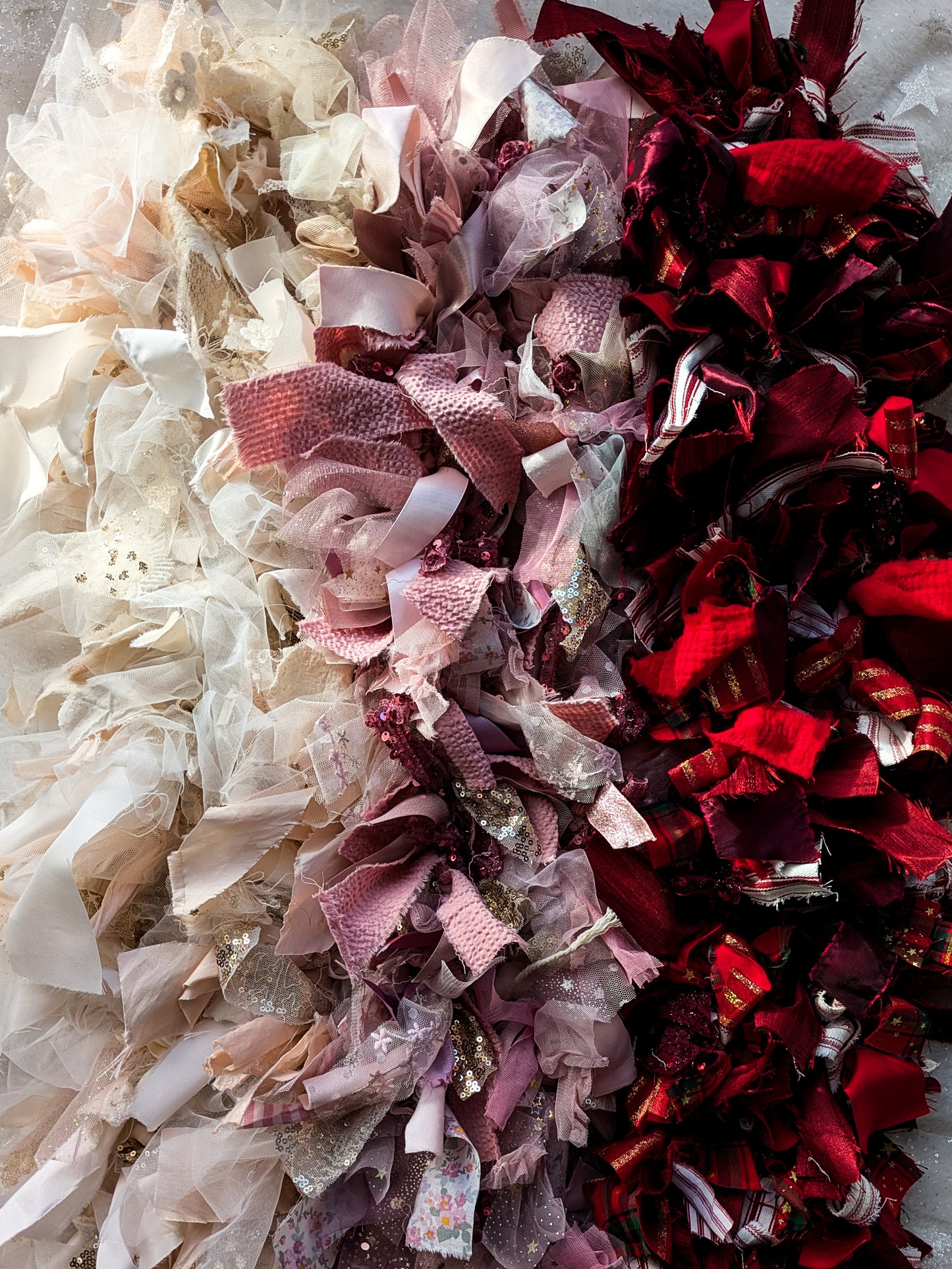 Fabric Tinsel Garland