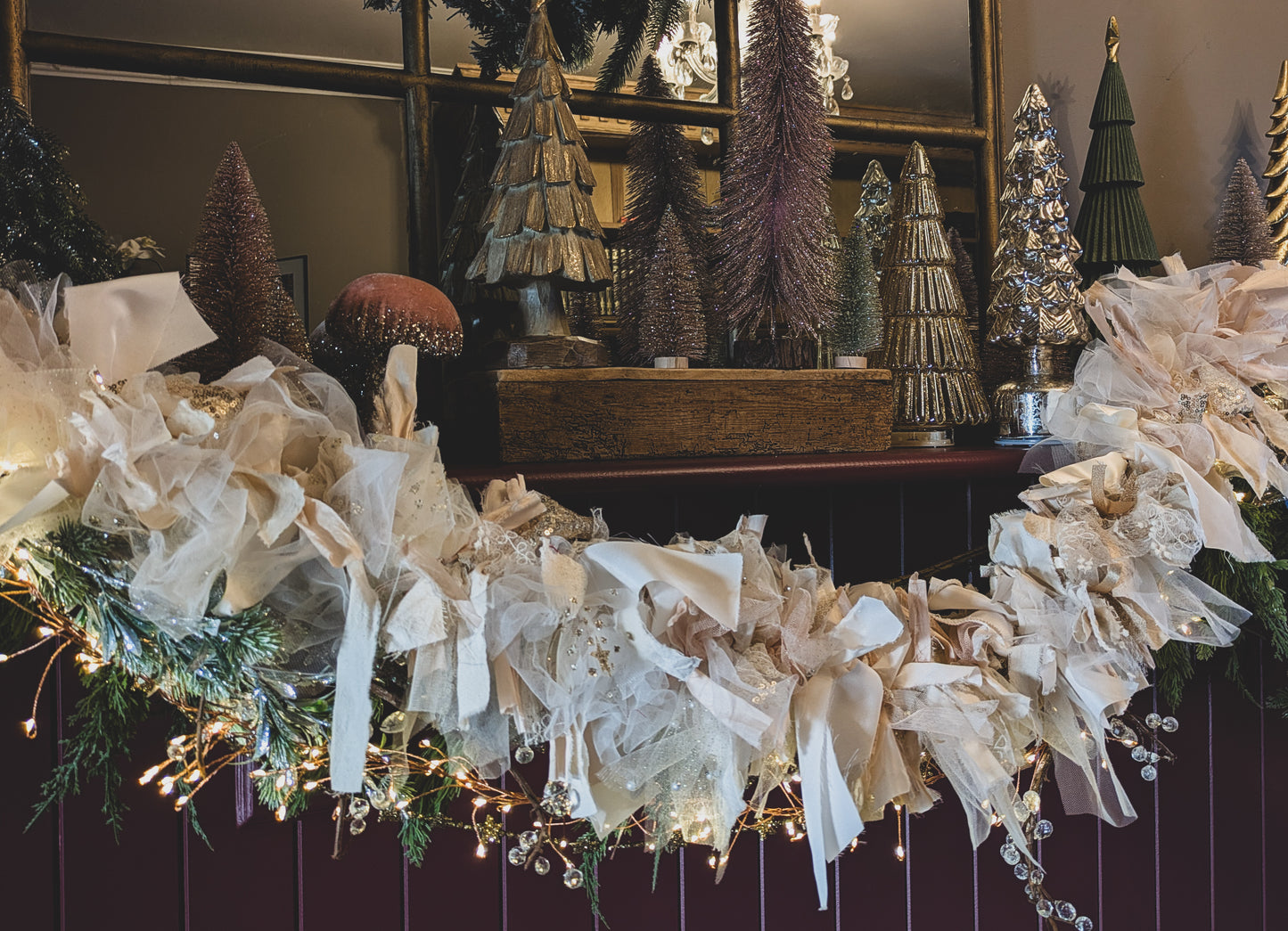 Fabric Tinsel Garland