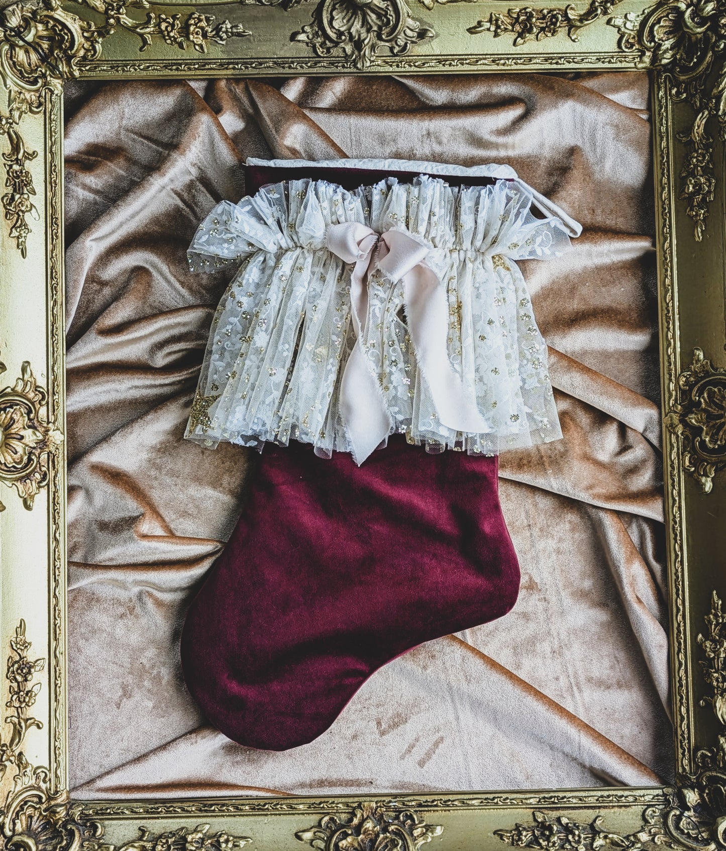 Burgundy Christmas Stockings