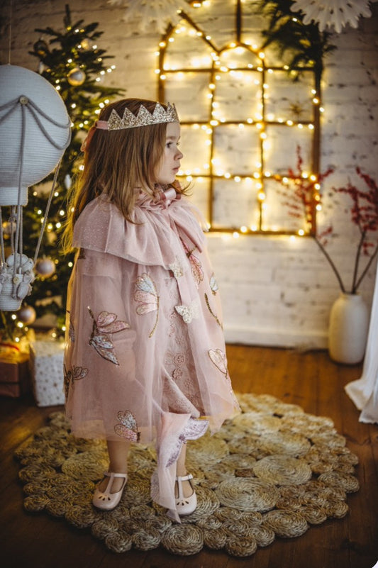 Pink Dragonfly Cape, Crown & Wand