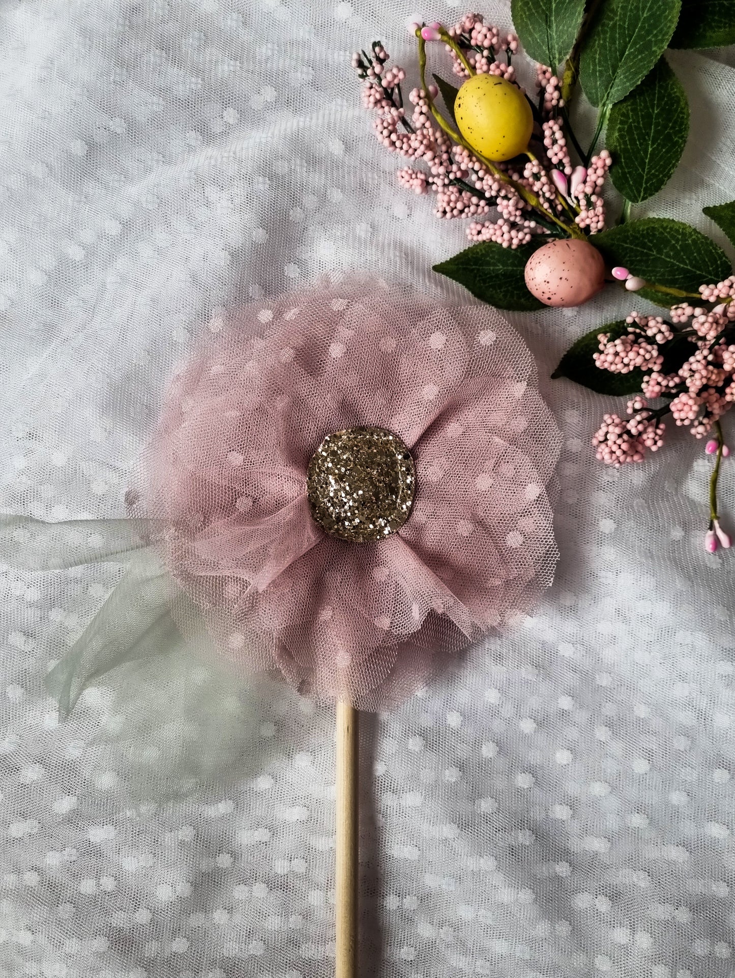 Pink Flower Wand